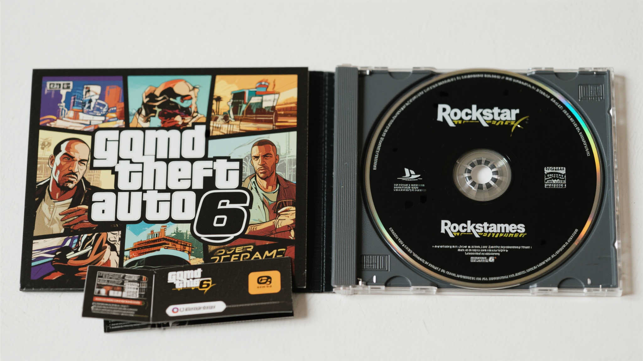 自制《GTA6》实体盘，效果竟然如此逼真！